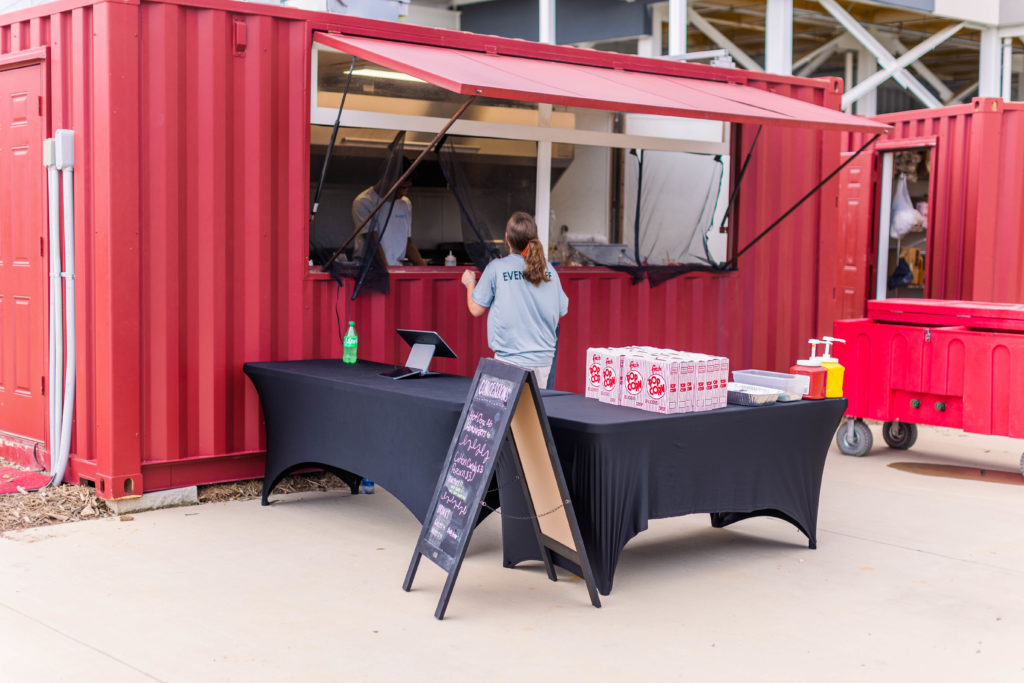 Food vendors at Soccer Shots Chattanooga hosts Family Night 2022 at CHI Memorial Stadium, home of the Red Wolves