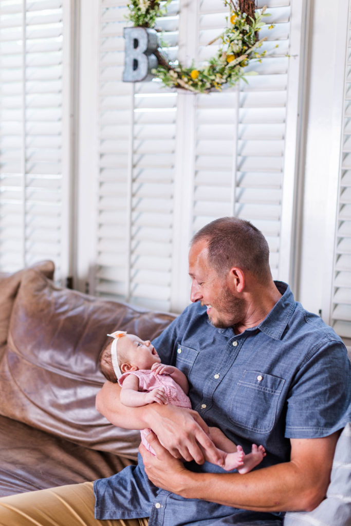 Baby Hazel newborn + Broersma family session, at home in Chattanooga, Tennessee